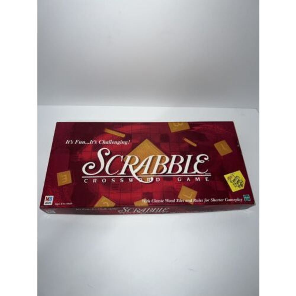 1999 Vintage Hasbro Scrabble Game - Includes 100 Letter Tiles And Instructions